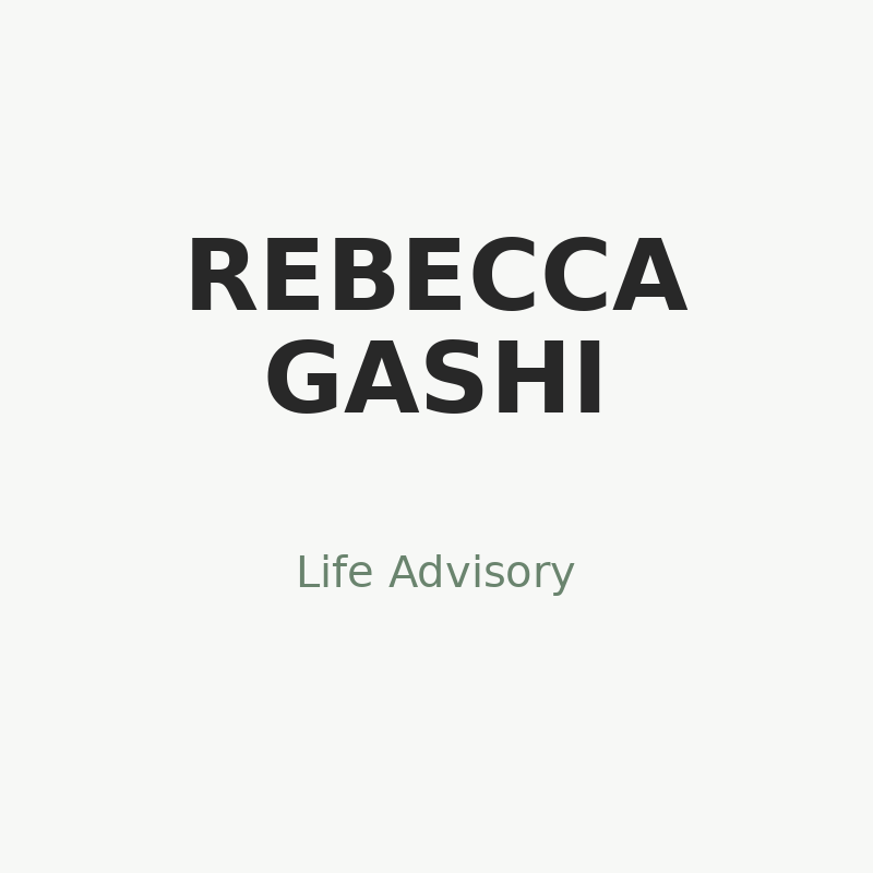 Rebecca Gashi Life Advisory